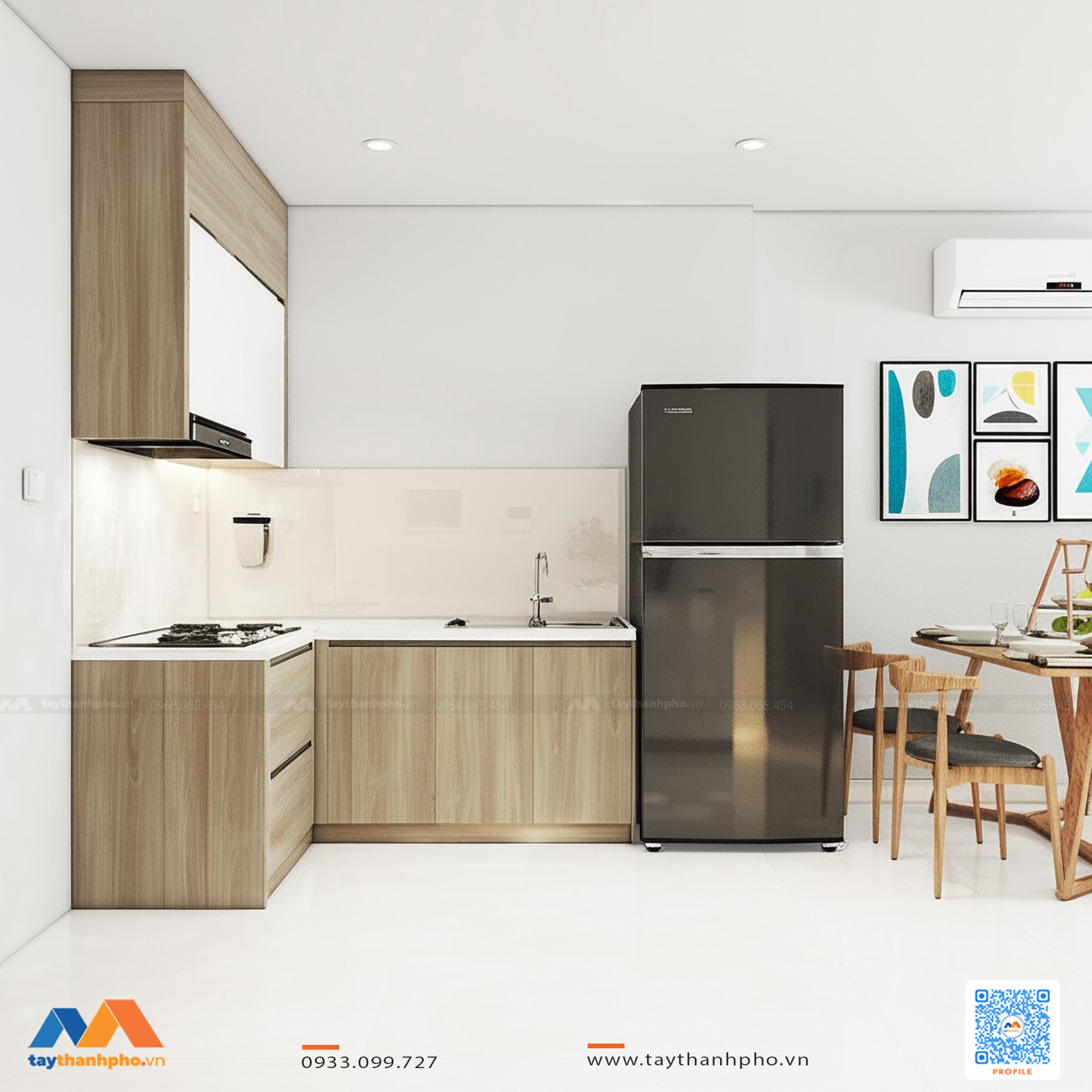 thiết kế nội thất căn hộ 2 phòng ngủ vinhomes grand park 1