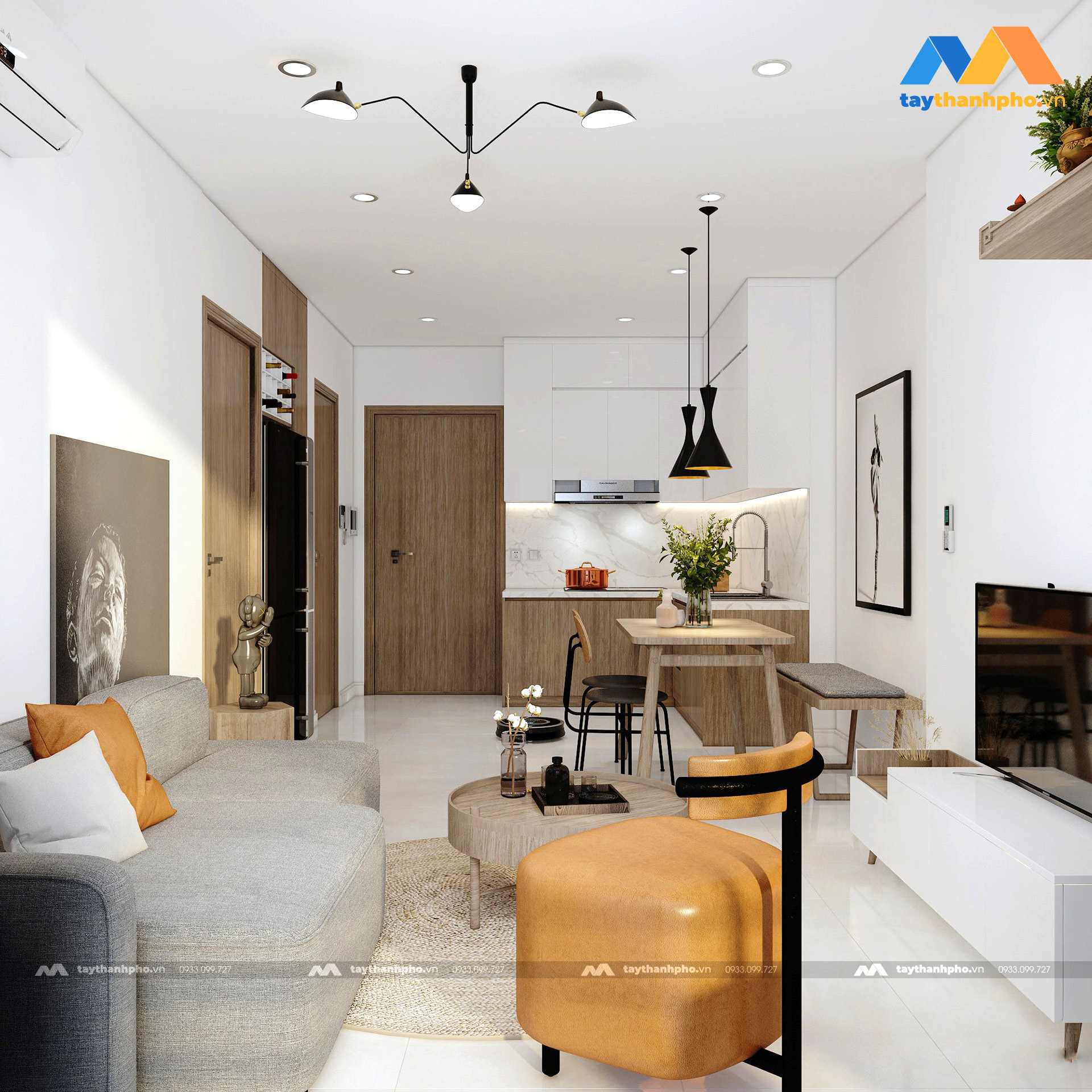 Chiêm ngưỡng 3 mẫu thiết kế nội thất chung cư đẹp, ấn tượng 10