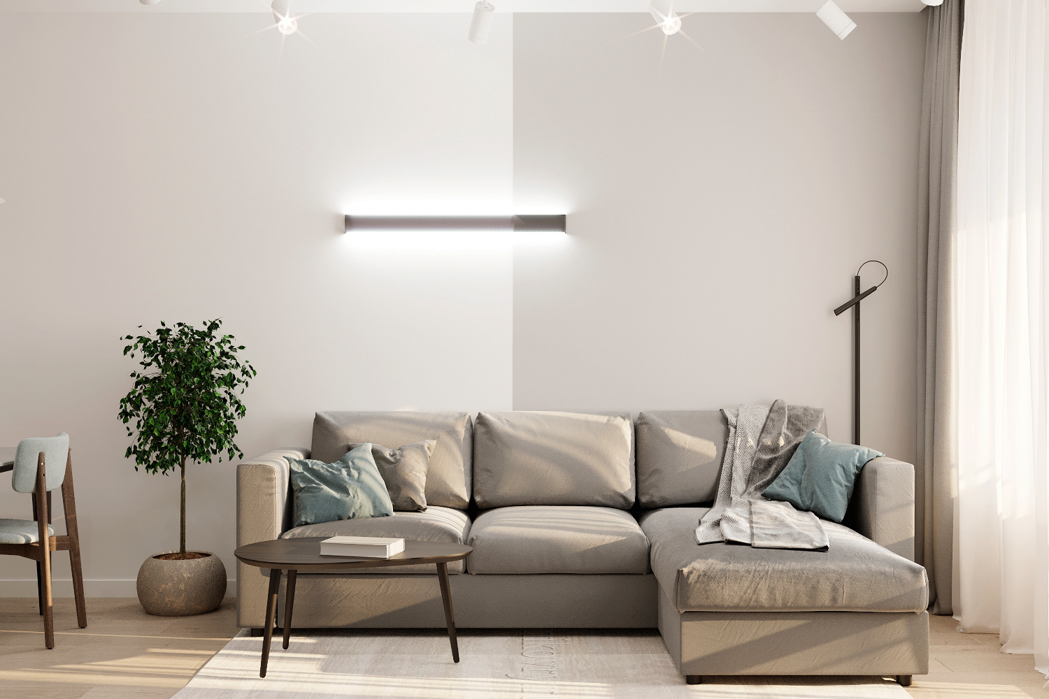 thiết kế nội thất chung cư phong cách tối giản