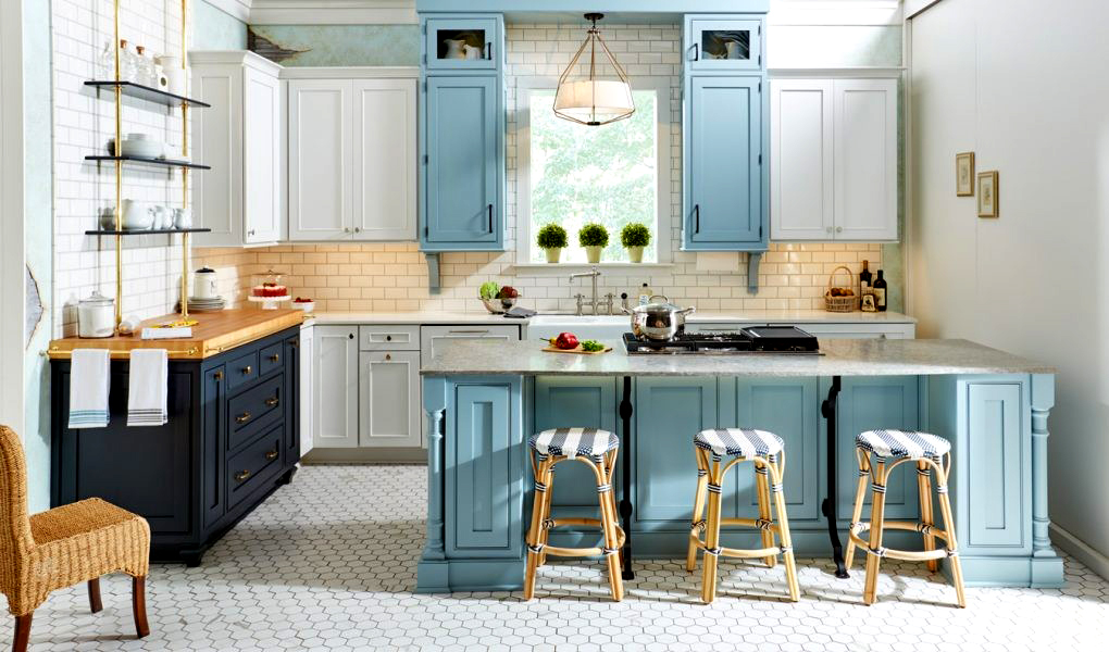 BST 50+ mẫu tủ bếp màu xanh đẹp ấn tượng dành riêng cho mệnh Mộc và Thủy 10